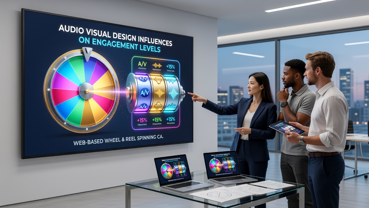 Comparative audio visual impacts on player sessions in online casino wheels and reels