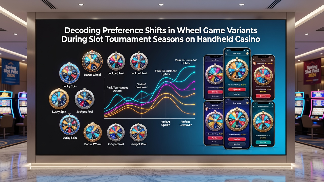 Analytics dashboard displaying preference shifts between wheel variants and slot tournaments on mobile devices