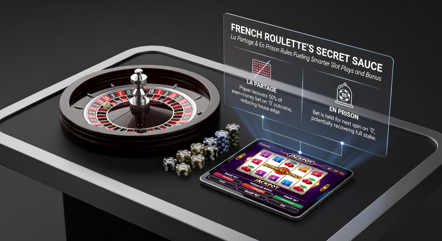 Close-up of roulette chips on even-money bets during a zero outcome, illustrating En Prison rule in action with chips held for next spin