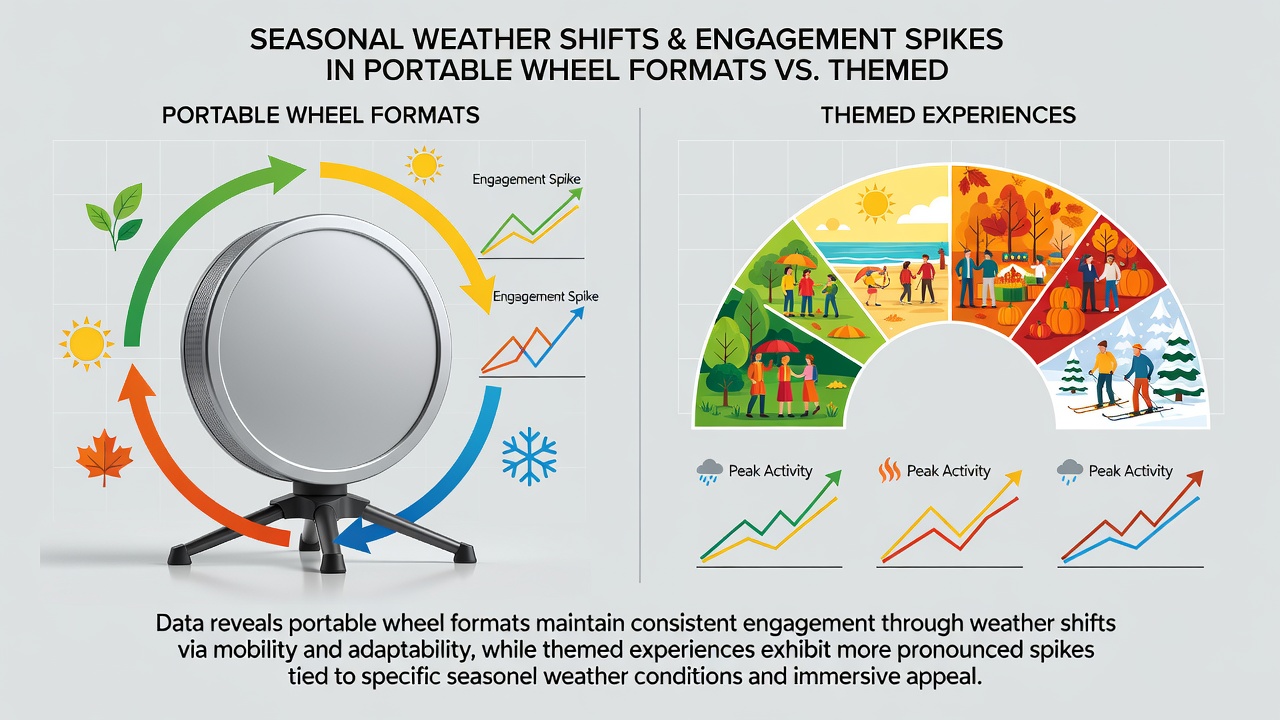 Comparison chart of engagement metrics between wheel and reel games on mobile devices