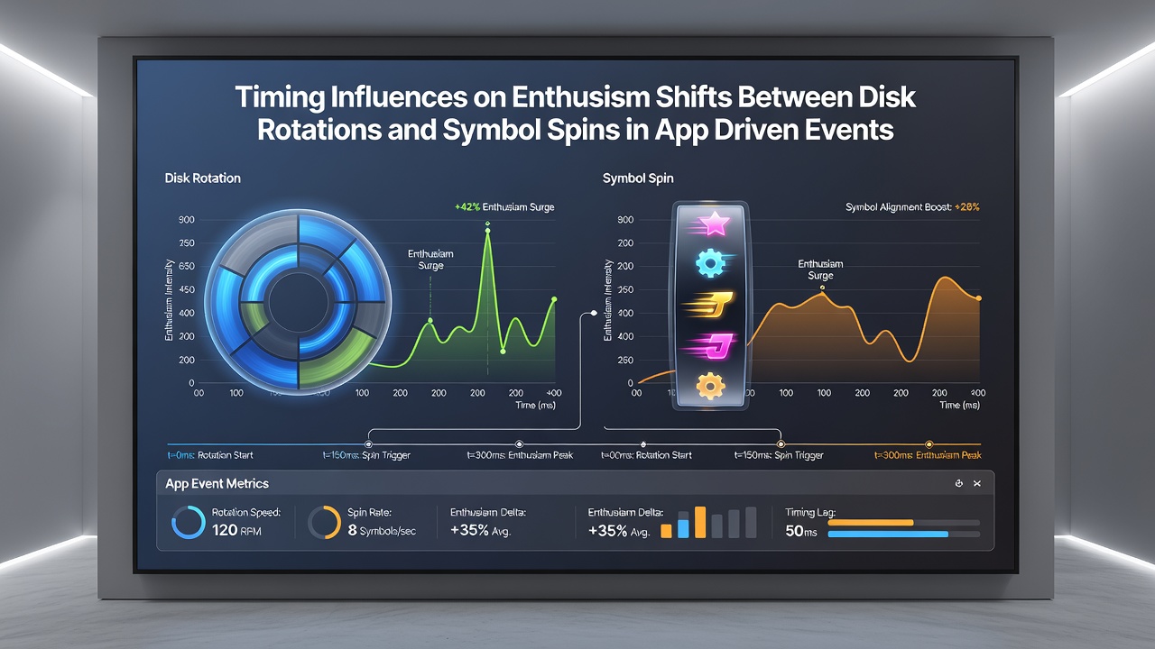 Chart displaying enthusiasm shift data between roulette disks and slot symbols across daily time blocks in mobile apps
